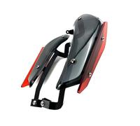 Ailettes Moto Carénage Avant Aile Latérale Aérodynamique Spoiler Fixe Accessoires Pour CBR 500R Pour CBR500R 2019-2023 Aile Spoiler Moto(Red)