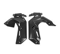 Ailettes Moto pour Z650 pour Z 650 2017-2019 Cache Latéral De Radiateur Pièces Carénage Moto Panneau Couverture Gauche Droite(Look de Fibre de Carbone)