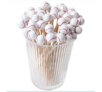 AILEXI Baguettes De Cocktail 100 Dents en Bois Cure-Dents Articles De Fête Doigt De Volaille Fruits Nourriture Sandwich Sandwichs - Baseball