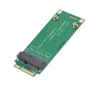 Ailgely Adaptateur de Carte PCIe Riser pour Ordinateurs Portables Mini PCIe SSD MSATA 3x7 Cm ABS Vert Plug and Play