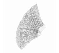 Ailgely Anneau de Serviette en Maille en Diamant, 50 / 100pcs 8 Lignes Plastique Crystal Hateder Weddder Christmas Hot, pour L'utiliser comme Bague de Serviette ou Anneau de Ceinture (50pcs)