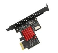 Ailgely Carte D'extension USB3.2 de Type E Avant, Connexion Haute Vitesse 10Gbps, Parfaite pour Les Jeux et Le Transfert de Données, Construction en Métal Robuste (Contrôle Principal ASM3142)