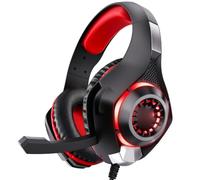 Ailgely Casque de Jeu Supra-auriculaire, Microphone Omnidirectionnel | Effets de lumière RVB, prise jack 3,5 mm polyvalente, coussinets d\'oreille rafraîchissants, idéal pour les jeux.