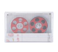 Ailgely Cassettes de Musique Vierges à Faible Bruit, Temps D'enregistrement de 46 Minutes pour Les Amateurs Musique, Construction en Alliage D'aluminium ABS, Bricolage (Rouge)