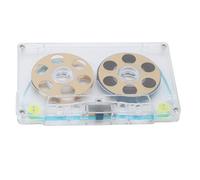 Ailgely Cassettes de Musique Vierges à Faible Bruit, Temps D'enregistrement de 46 Minutes pour Les Amateurs Musique, Construction en Alliage D'aluminium ABS, Bricolage (Or)