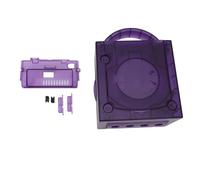 Ailgely Coque de Boîtier de Console Jeu pour GC, Matériau ABS Haute qualité, Protège Contre Les Dommages pour Les Propriétaires Console, Comprend des Supports et des Ressorts (Violet translucide)