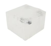 Ailgely Coque de Boîtier de Console Jeu pour GC, Matériau ABS Haute qualité, Protège Contre Les Dommages pour Les Propriétaires Console, Comprend des Supports et des Ressorts (Blanc Transparent)