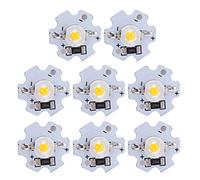 Ailgely Cups LED de 25 Pcs 5V 200lm 3W Perles de Lampe à LED Haute Puissance, Adaptées aux Lampes de Poche, aux Lumières de Modélisation de Bricolage, aux (Lumière Jaune)