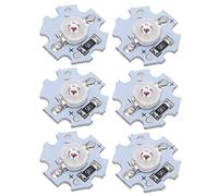 Ailgely Cups LED de 25 Pcs 5V 200lm 3W Perles de Lampe à LED Haute Puissance, Adaptées aux Lampes de Poche, aux Lumières de Modélisation de Bricolage, aux (Feu Rouge)