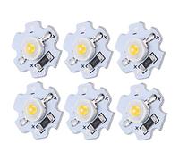 Ailgely Cups LED de 25 Pcs 5V 200lm 3W Perles de Lampe à LED Haute Puissance, Adaptées aux Lampes de Poche, aux Lumières de Modélisation de Bricolage, aux (Lumière neturale)