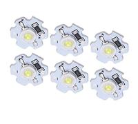 Ailgely Cups LED de 25 Pcs 5V 200lm 3W Perles de Lampe à LED Haute Puissance, Adaptées aux Lampes de Poche, aux Lumières de Modélisation de Bricolage, aux (Lumière Blanche fraîche)