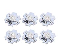 Ailgely Cups LED de 25 Pcs 5V 200lm 3W Perles de Lampe à LED Haute Puissance, Adaptées aux Lampes de Poche, aux Lumières de Modélisation de Bricolage, aux (Lumière Bleue)
