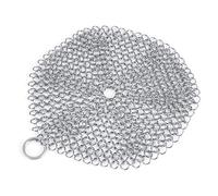 Ailgely Époudeur en Fonte, 304 Nettoyer de Caillon à Chaîne en Acier Inoxydable, Preuve de Rouille de Haute qualité pour les Outils de Cuisine avec Bague Suspendue pour Barbecue, Grill