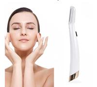 Ailgely Exfoliant Facial à LED, épilateur de Précision pour Peau Lisse, avec 6 Têtes de Rechange pour Application Maquillage (Comme indiqué)