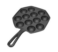 Ailgely Poulpe Boulettes de Viande Poêle à Frire, 12 Grille Takoyaki Poêle en Fonte Antiadhésive avec Chauffage Rapide, Robuste pour Omelettes, Bacon, Crêpes, et Plus, Libération
