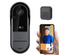 Ailgely Sonnette sans Fil avec Caméra, Audio bidirectionnel, contrôle par Application Tuya, visualisation Nocturne, WiFi 2,4 G Uniquement, Carte TF/Stockage Cloud, Indice d'étanchéité IP65