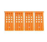 Ailgely Support D'anneau de Jambe de, Montage Mural Durable, Conception à 4 Colonnes pour L'entraînement des Oiseaux, Support en Plastique 4 Pièces (Jaune)