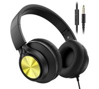 AILIHEN Casque filaire durable pour enfants avec microphone, plus de 10 000 prises, testé pour l'école, casque supra-auriculaire pliable pour apprentissage en ligne, voyage en avion, tablette, prise