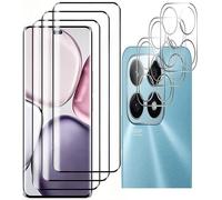 AILIKA Compatible avec honor x6a- protection 3+3 : ecran + objectif camera verre trempe haute definition + lentilles camera protegees protection ecran