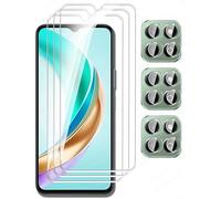 AILIKA Compatible avec honor x8b 4g- pack 3 verres ecran + 3 lentilles verre trempe anti-rayures avec pose facile et clarte maximale protection ecran