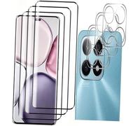 AILIKA Compatible avec honor x8b 5g- kit complet 6 pieces avec verre trempe renforce pour ecran tactile et camera arriere protection ecran