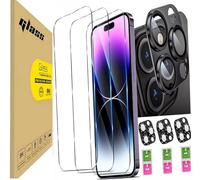 AILIKA Compatible avec iphone 15 pro - lot premium ecran + lentilles camera verre trempe resistant + defense complete pour la camera protection ecran