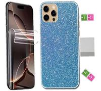 AILIKA Film arrière pailleté Bleu éclat raffiné avec protection face avant hydrogel anti casse réactivité fluide Compatible avec Huawei Nova 13