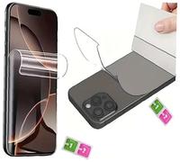 AILIKA Film double face hydrogel clair Compatible avec Iphone 16 - Protection intégrale écran + dos, installation facile