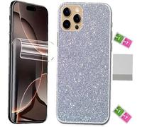 AILIKA Protection décorative arrière Argent style bling-bling avec face avant hydrogel anti casse réactivité fluide Compatible avec Motorola Razr 40