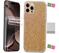 AILIKA Protection décorative arrière Doré style bling-bling avec face avant hydrogel anti casse réactivité fluide Compatible avec TCL 40 NxtPaper