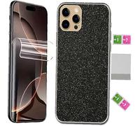 AILIKA Protection décorative arrière Noir style bling-bling avec film hydrogel anti trace de doigt visibilité optimale Compatible avec Xiaomi 17t pro