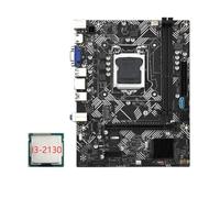 ailill 1 set carte mère B75M 1155CPU + I3-2130 CPU LGA 1155 USB 3.0 3.0 Support jusqu'à 16 Go DDR3 1600 MHz RAM Slots