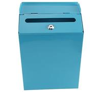 ailill Boîte Aux Lettres Murale Boîte de Collecte Murale Boîte Aux Lettres de Ferme avec Clé Adaptée au Bureau à Domicile Bleu