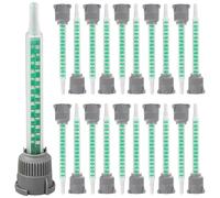 Aililong 20 pièces mélangeur Statique Buses de mélange pour Colle 2k - Plastique 2k, résine époxy, polyuréthane Bouchon à vis Connexion baïonnette Économie et précis