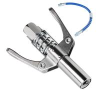 Aililong Embout Buccal Pistolet à Graisse avec Pince de Blocage - Coupleur G Double Poignée Tuyau 30cm (Jusqu’à 10000 PSI), Accouplements Standards M6/M8/M10/M12/M14, Lubrification Efficace