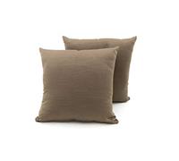 Ailime Paire de coussins ameublement rembourrés Tissu ottoman en uni couleur taupe 43 60x60 Tortora 43