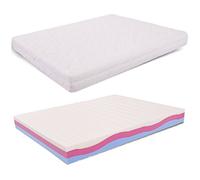 AILIME SRL Orthopédique, Toile, Blanc, 160X190x22