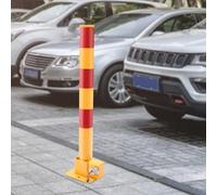 AILIMENG Borne De Parking Amovible Borne De Sécurité Barrière À Poteaux Avec Serrure, Sécurité Verrouillage De Parking À Ressort Pour Colonne Pour Les Hôtels/grands Clubs (Jaune Et Rouge)