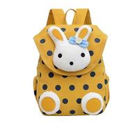 AILISK Ma petite fabrique Sac à dos enfant fille bleu marine motif lapin à pois (Jaune)