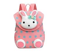 AILISK Ma petite fabrique Sac à dos enfant fille bleu marine motif lapin à pois (Rose)