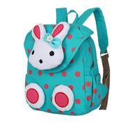 AILISK Ma petite fabrique Sac à dos enfant fille bleu marine motif lapin à pois (Vert)