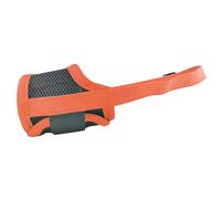 AiliStar Muselière souple en maille pour chien avec fermeture Velcro pour éviter les morsures, les aboiements et la mastication, noir, orange, taille M
