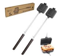 AILITOR Cast Iron Camp Pie Cooker, Campfire Sandwich Maker (Pack of 2)