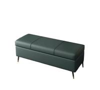 AILIUXIAOYAN Banc pour Bout de lit de Chambre Tabouret à Chaussures for Usage Domestique, Rangement de Porte, Chaussures d'entrée, canapé de Chevet, Long Peut être(Green,140cm)