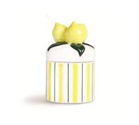 AILIUXIAOYAN Beurriers Beurrier en céramique pot de rangement rayé for Vase de cuisine pot de bonbons boîte à bijoux