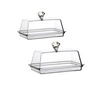AILIUXIAOYAN Beurriers Beurrier Transparent avec couvercle, accessoires de cuisine, boîte à fromage, plateau de rangement