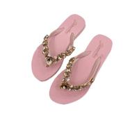 AILIUXIAOYAN Sandales Tongs d'été for Femmes: Sandales de Plage légères for Un Confort décontracté Chaussons pour Femme(Pink,39 EU)