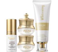 AILKE Kit de soins éclaircissants pour la peau, 20g de crème de jour, 20g de crème de nuit, kit 4 en 1