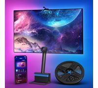 Ailofy Rétroéclairage LED Smart TV avec appareil photo, bande lumineuse LED de 5 m synchronisée à l'écran et à la musique, lumières à changement de couleur pour TV, fonctionne avec Alexa et Google