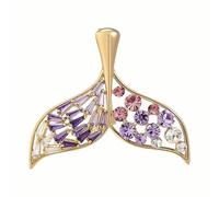 AILONMEI Broche élégante en forme de fleur avec perles - Bijoux fantaisie pour femme - Cadeau de Noël tendance, Medium, Cuivre, Pas de gemme